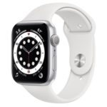 Apple Watch Series 6 (GPS) M00D3LL 44mm Silver Aluminum Case with sport band