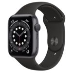 Apple Watch Series 6 (GPS) 44mm Space Gray Aluminum Case with sports band