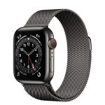 Apple Watch Series 6 (GPS) M09J3 44mm black Stainless Steel Case with Milanese Loop 4G