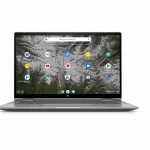 HP Chromebook x360 14C CA0011tu - Comet Lake - 10th Gen Core i3 08GB 128GB eMMC 14" Ful HD IPS LED 250nits Touchscreen Convertible B&O Play Backlit KB FP Reader ChromeOS (Mineral Silver Aluminium, Open Box)