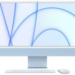 Blue 24‑inch iMac with Apple M1 chip – MGPK3LL