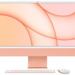 Orange 24‑inch iMac with Apple M1 chip – Z132