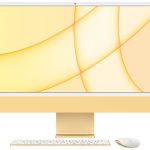 Yellow 24‑inch iMac with Apple M1 chip – Z12S